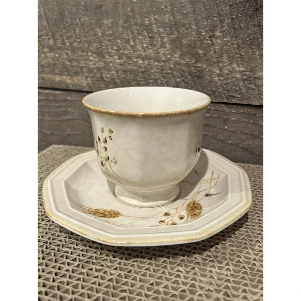 Mikasa Avante Torino‎ Teacup Cup and Saucer Set VTG